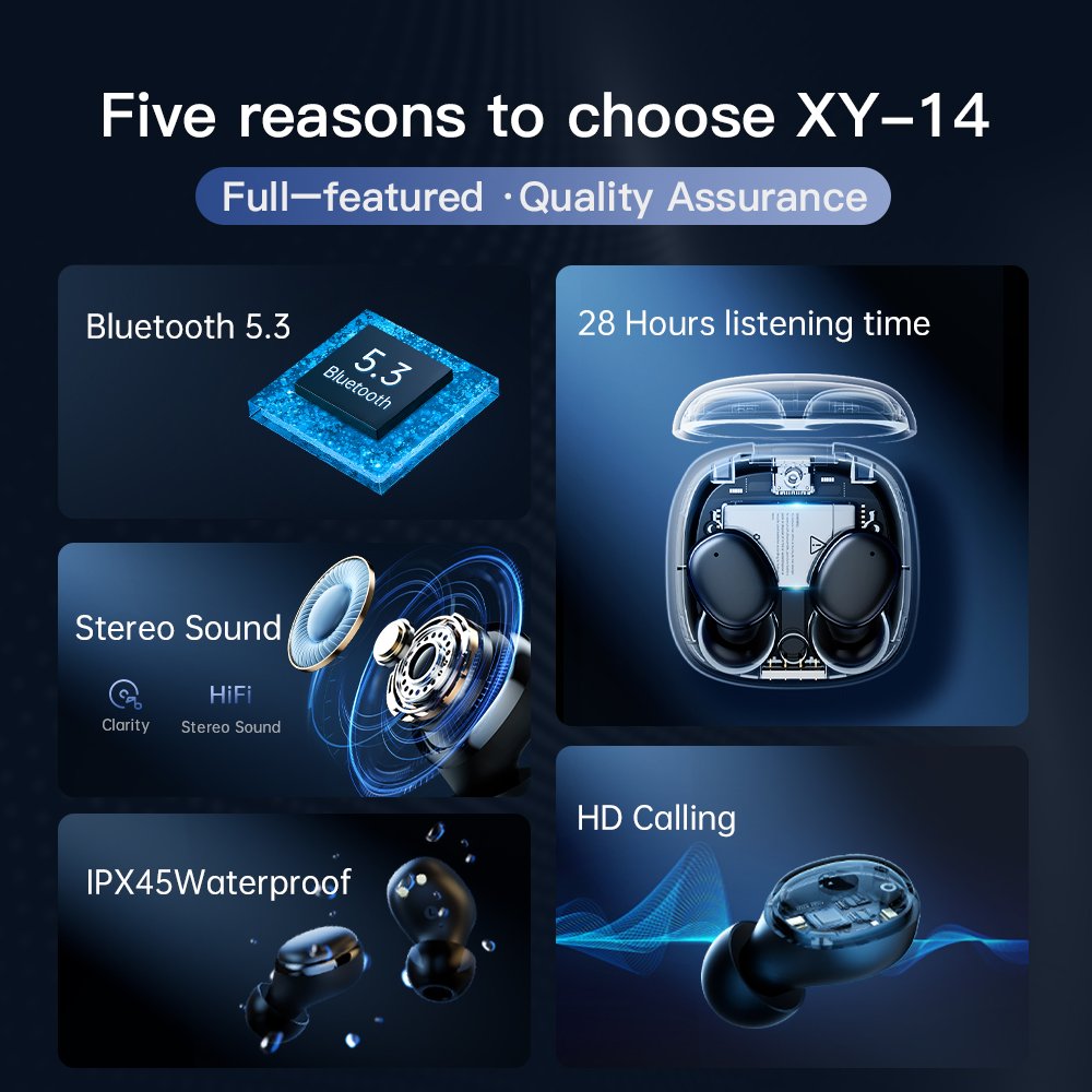 High Quality TWS Wireless Earbud Headphones Bluetooth V5.3 Gaming Earbuds Best Wireless Noise Cancelling Earbuds Earphones