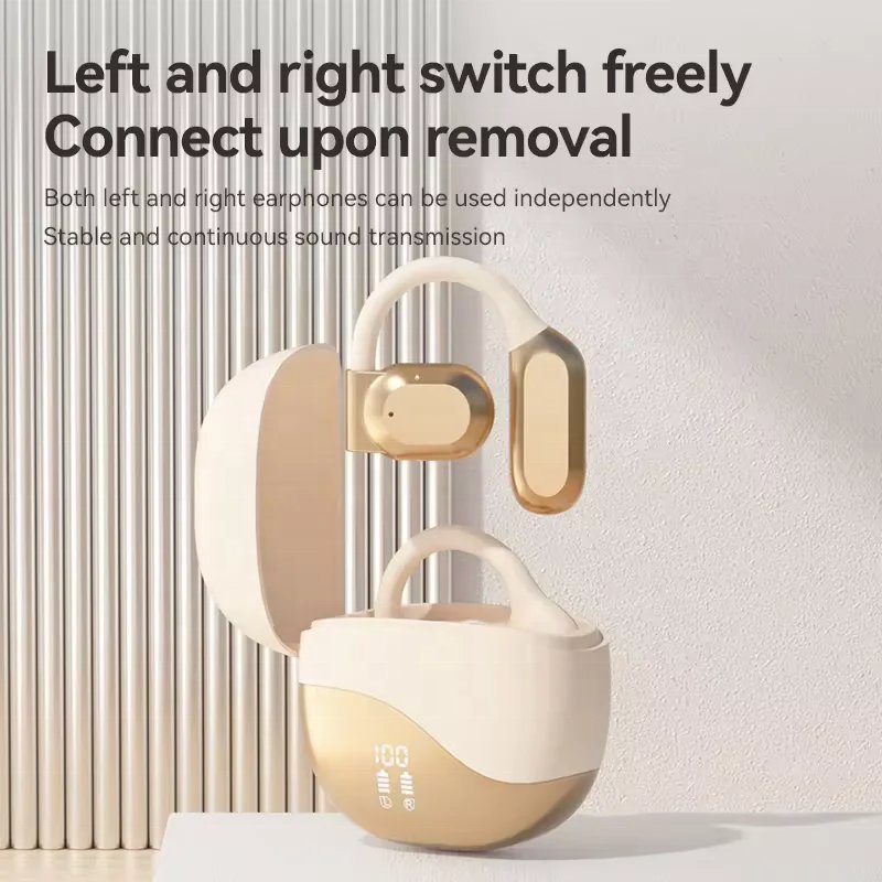 New arrival M62 Wireless Earbuds Open Ear Air Bone Conduction Waterproof sports tws Wearing earphones Headphone for running