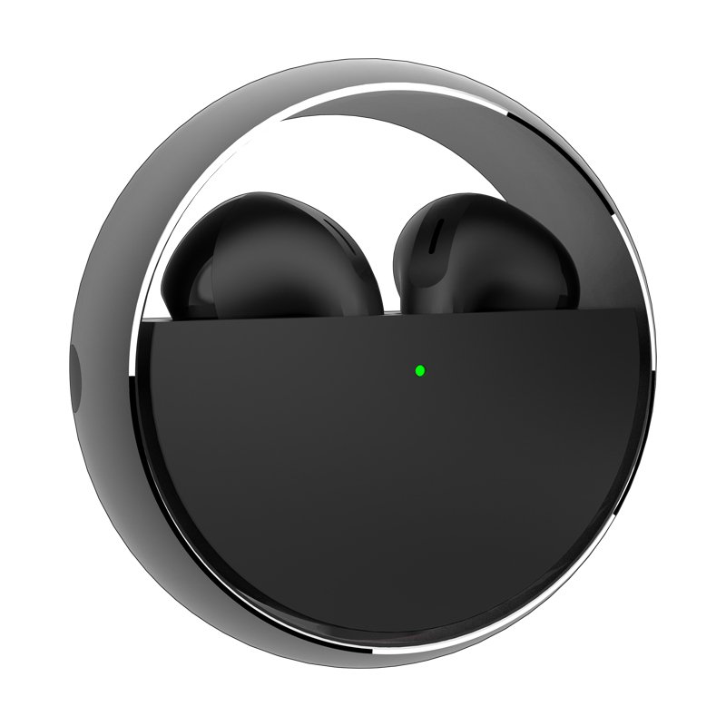 TWS Low-delay BT5.3 Wireless earphone IPX-5 waterproof LED power display with zinc alloy frame of the latest rotary charging
