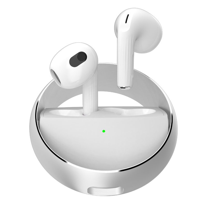 TWS Low-delay BT5.3 Wireless earphone IPX-5 waterproof LED power display with zinc alloy frame of the latest rotary charging