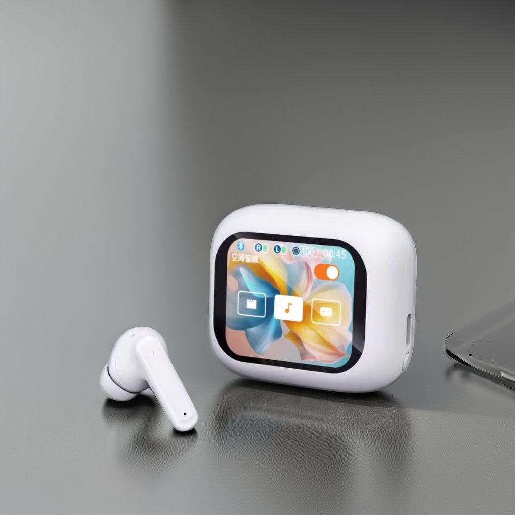 New Arrival ANC LX-10 in-Ear noise-cancellingV8 Bluetooth headset with touch screen smart headphones wireless earbuds