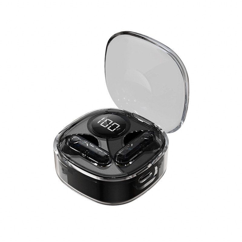 Transparent Cheap Apro138 Wireless In-ear Digital Display Hifi True Stereo Colorful Wireless earbuds