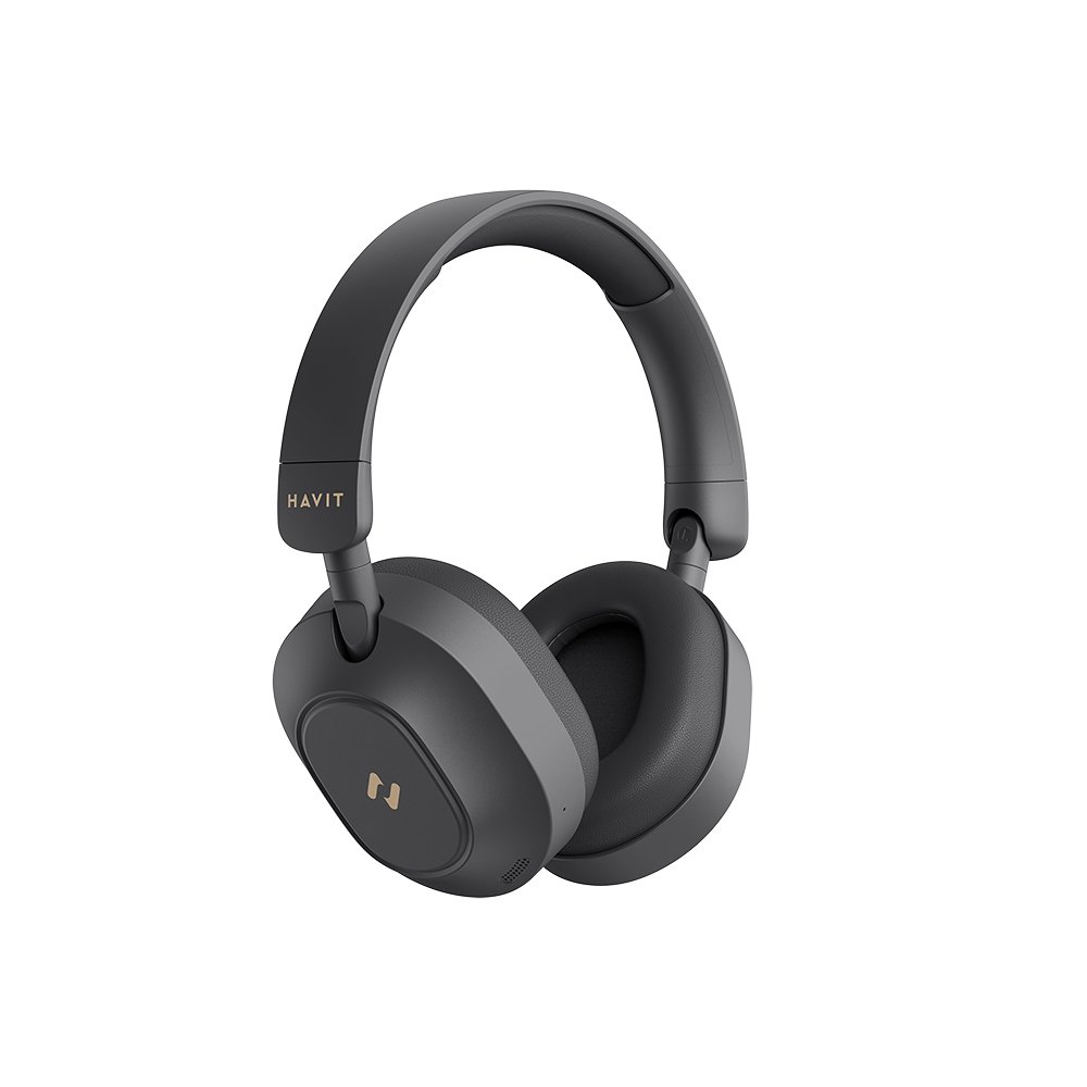 Havit H668BT Active Noise Cancelling TWS Over-Ear Wireless Headphones Lightweight Foldable Super Long Battery Life Mic Casque
