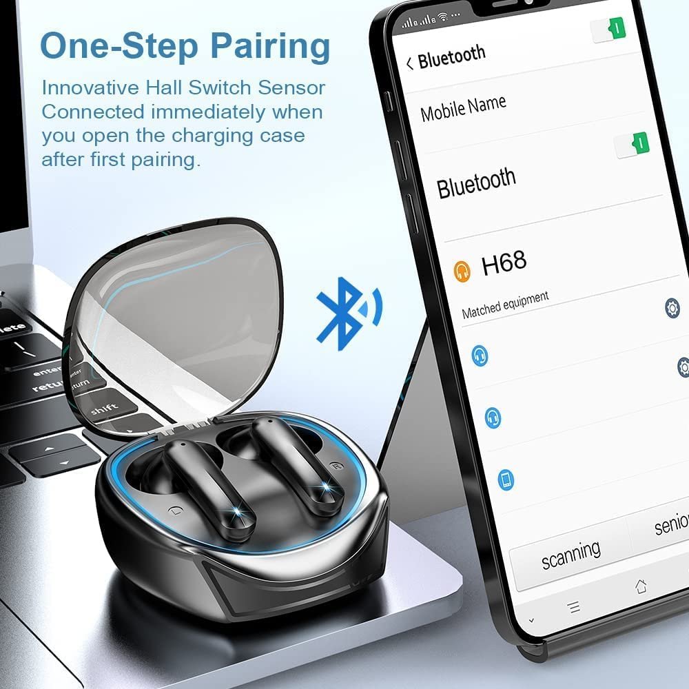 Earbuds Play gaming mode stereo HiFi Bluetooth 5.3 earphones ENC noise reduction wireless Bluetooth earphone for sports work