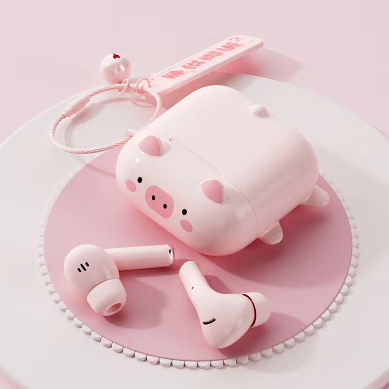 2024 Macaron Color Cute In-Ear TWS Wireless Bluetooth Headset Noise Cancelling Earphones with Ultra-Long Battery Life Public Use