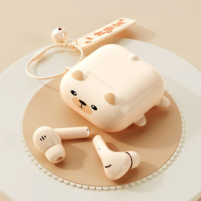 2024 Macaron Color Cute In-Ear TWS Wireless Bluetooth Headset Noise Cancelling Earphones with Ultra-Long Battery Life Public Use