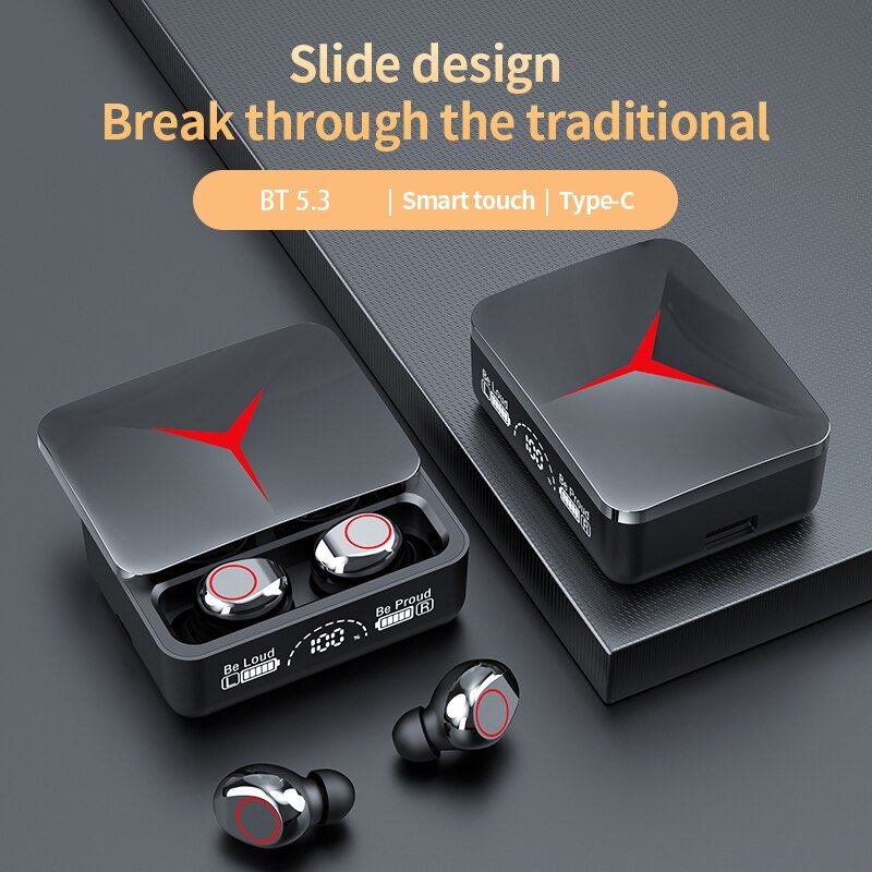 2023 New M90 TWS Wireless Headset LED Display Fone Headphones Hifi Earphones Gaming Earbuds with Mic Audifonos Gamer