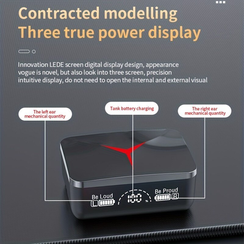 2023 New M90 TWS Wireless Headset LED Display Fone Headphones Hifi Earphones Gaming Earbuds with Mic Audifonos Gamer
