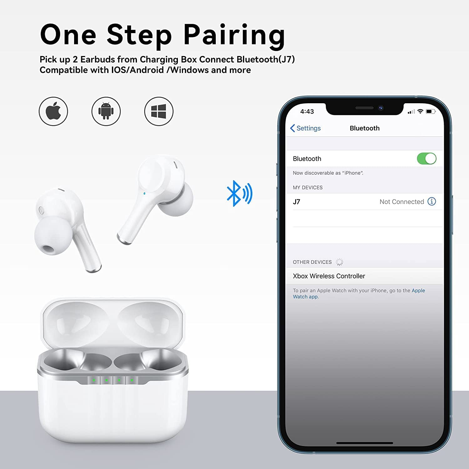 ROCXF 2024 J7 Best Sellers Music Headset Earphones Headphones Noise Cancelling True Wireless Stereo Earbuds Gaming Headset