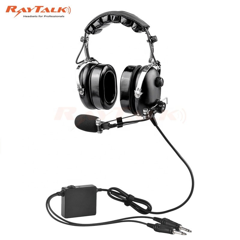 Factory price sale Aviation Pilot Communications Headset PH-100m Anr Active Noise Cancelling Headset for David Clark headset
