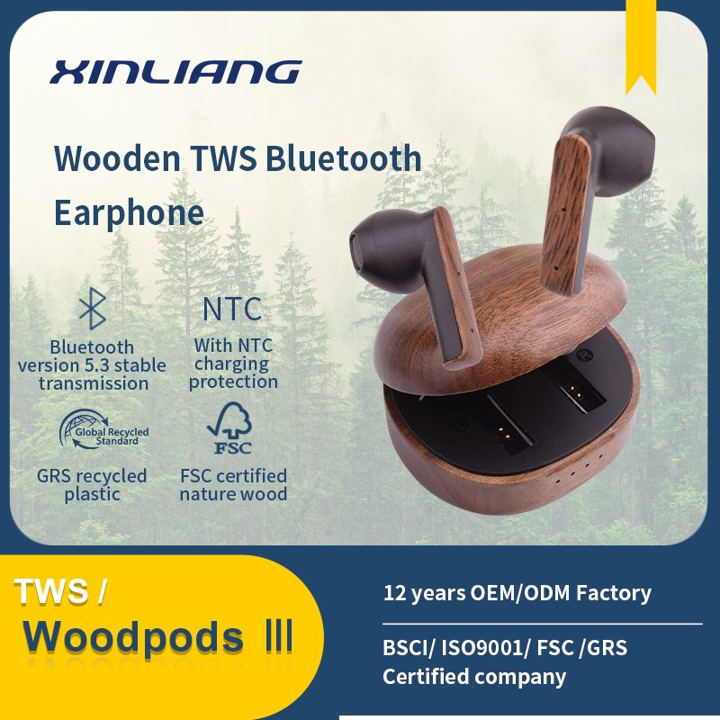 High Quality Grs Wireless Earbuds Noise Cancelling Bluetooth V5.3 Headphones Custom Ear Buds Tws Earphones