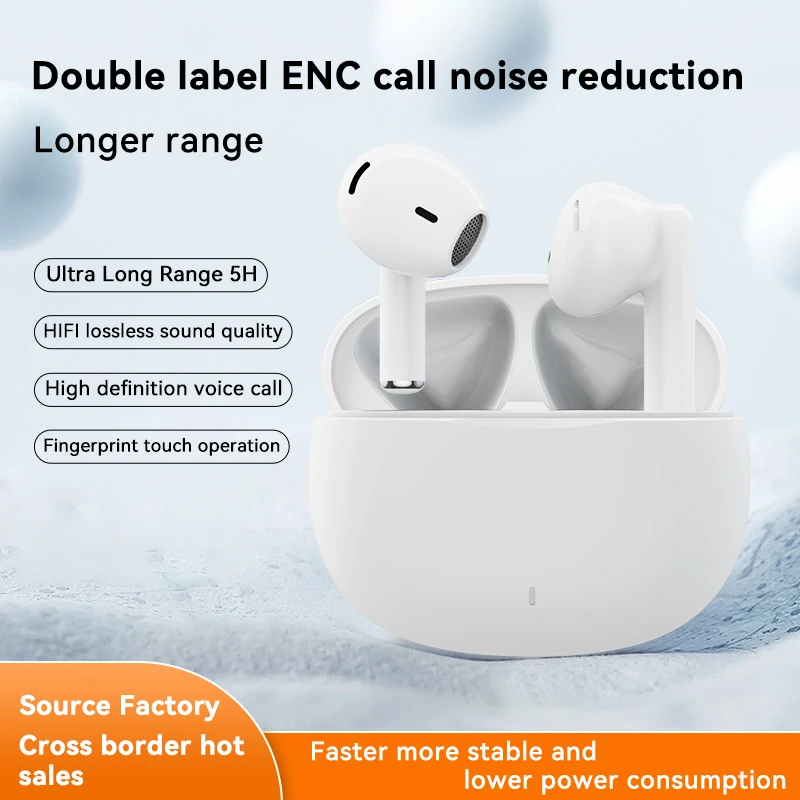 ROCXF Shenzhen tws blue tooth earbuds Wireless TWS ENC Earbud Wireless Earphone Earbuds In-Ear Headphones audifonos W2 Earphone