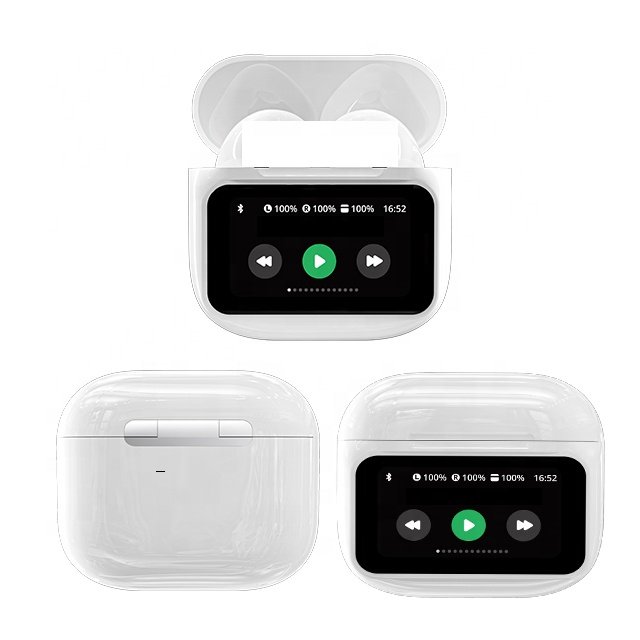 ANC Earphone A11 PRO LCD Full Touch Screen Wireless Earbuds In Ear Waterproof TWS Gaming Wireless Earphone Screen headphones