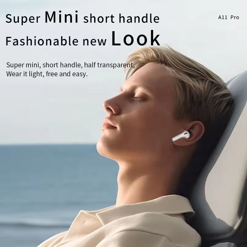 ANC Earphone A11 PRO LCD Full Touch Screen Wireless Earbuds In Ear Waterproof TWS Gaming Wireless Earphone Screen headphones