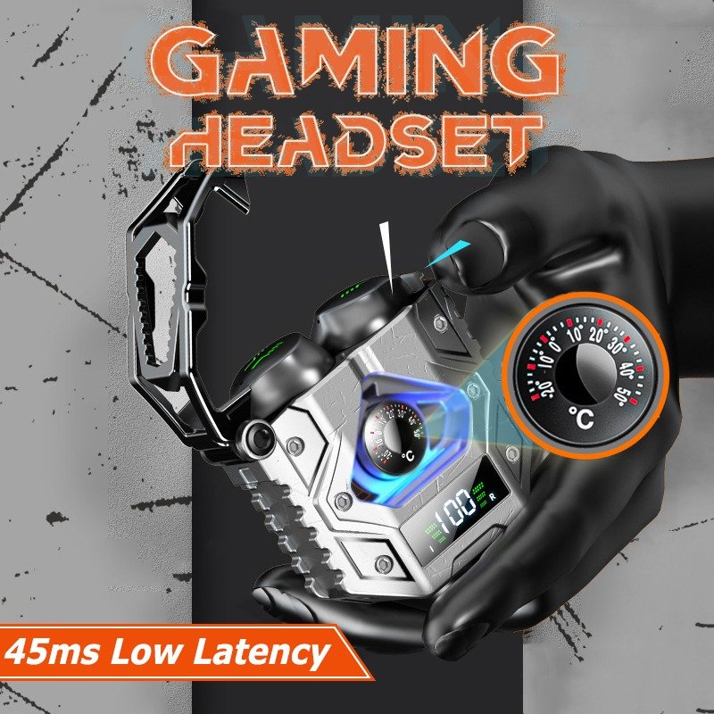 H9 TWS BT5.3 RGB Gaming Headsets Low Latency True Stereo Wireless Earbuds ENC Noise Cancelling Headphones Earphones