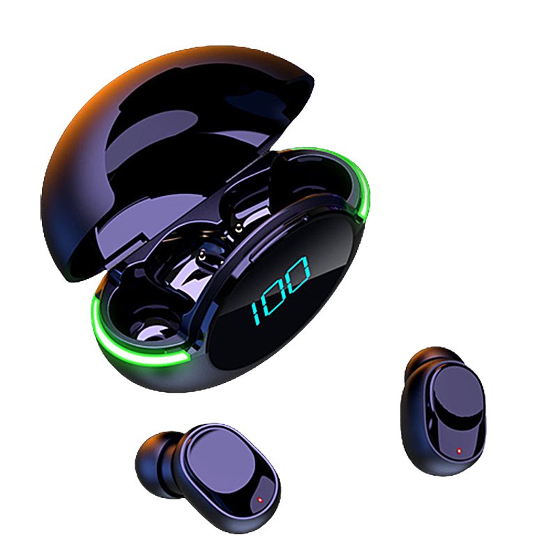 Y80 Digital display true wireless headset with mobile phone stand in-ear binaural stereo ultra long life private model wholesale