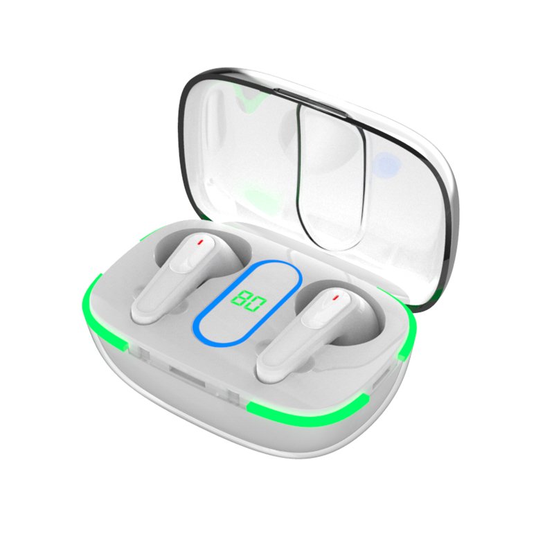 PRO70 Mini LED Earbuds Noise Cancelling Headphone Wireless Charging Case LED Gaming TWS Mini Earphones