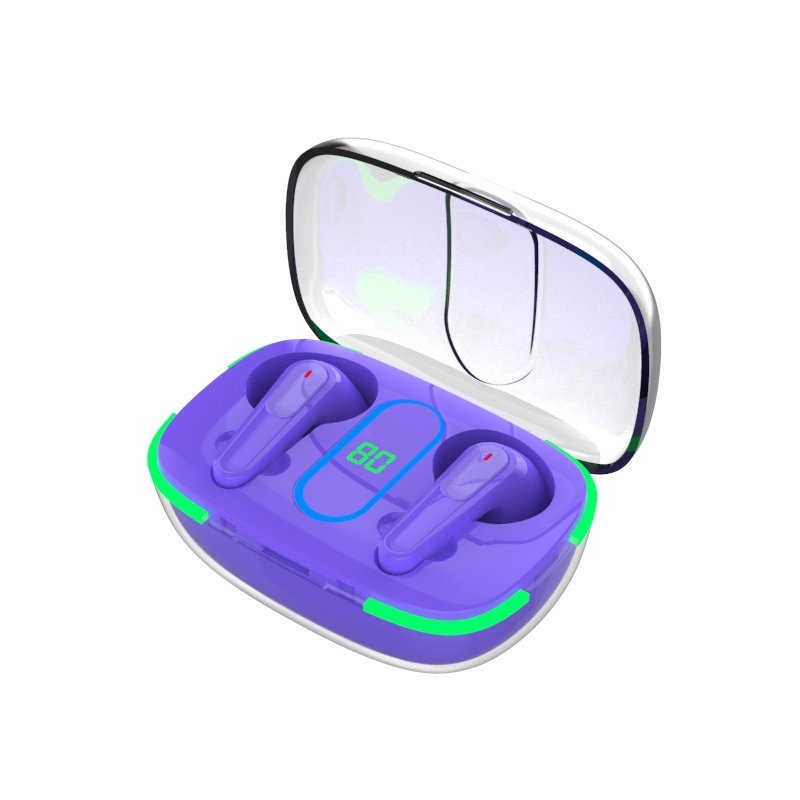 PRO70 Mini LED Earbuds Noise Cancelling Headphone Wireless Charging Case LED Gaming TWS Mini Earphones