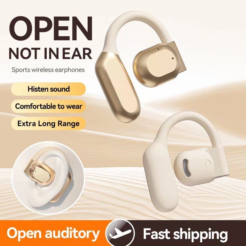2024 New Arrival M62 Ows Bt5.3 Wireless Waterproof Earphone Bone Conduction Noise Reduction With Power Display Earhook Earbuds