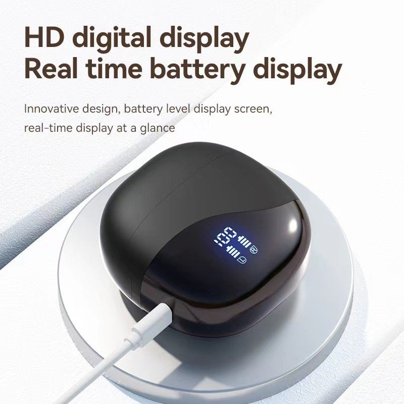 2024 New Arrival M62 Ows Bt5.3 Wireless Waterproof Earphone Bone Conduction Noise Reduction With Power Display Earhook Earbuds