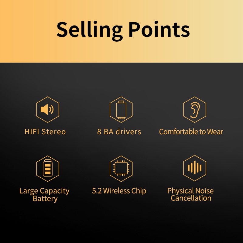 KZ SA08 PRO 4BA TWS BT 5.2 Wireless Earphone Smart Touch Noise Canceling Headsets True Wireless Monitor Headphones