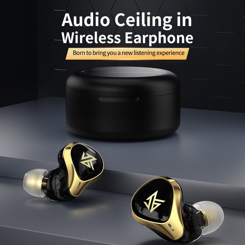 KZ SA08 PRO 4BA TWS BT 5.2 Wireless Earphone Smart Touch Noise Canceling Headsets True Wireless Monitor Headphones