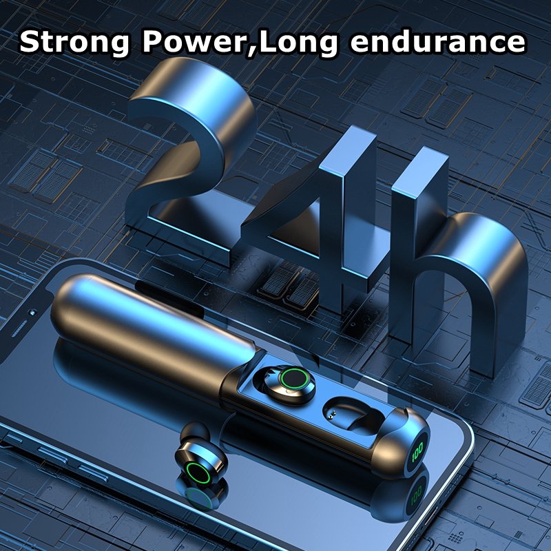 New Mini Hands-free Tws BQ40 Earphones Sports Gaming Headset LED Display Wireless Earbuds Gaming In-ear Headphones For Gamer