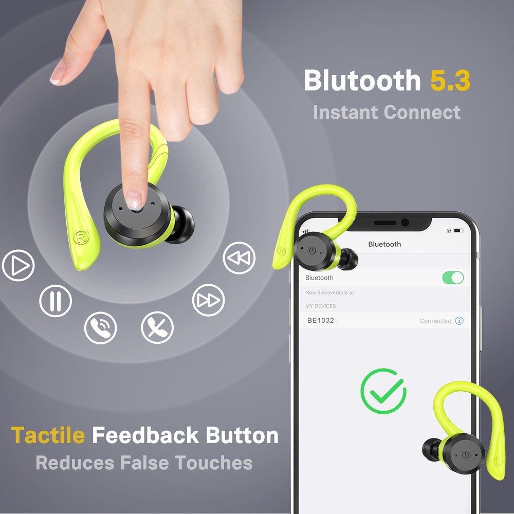 High-quality Waterproof Headphones Tws Sport True Wireless Earphone Bluetooh Wireless Earbuds Speaker Wireless Earbuds