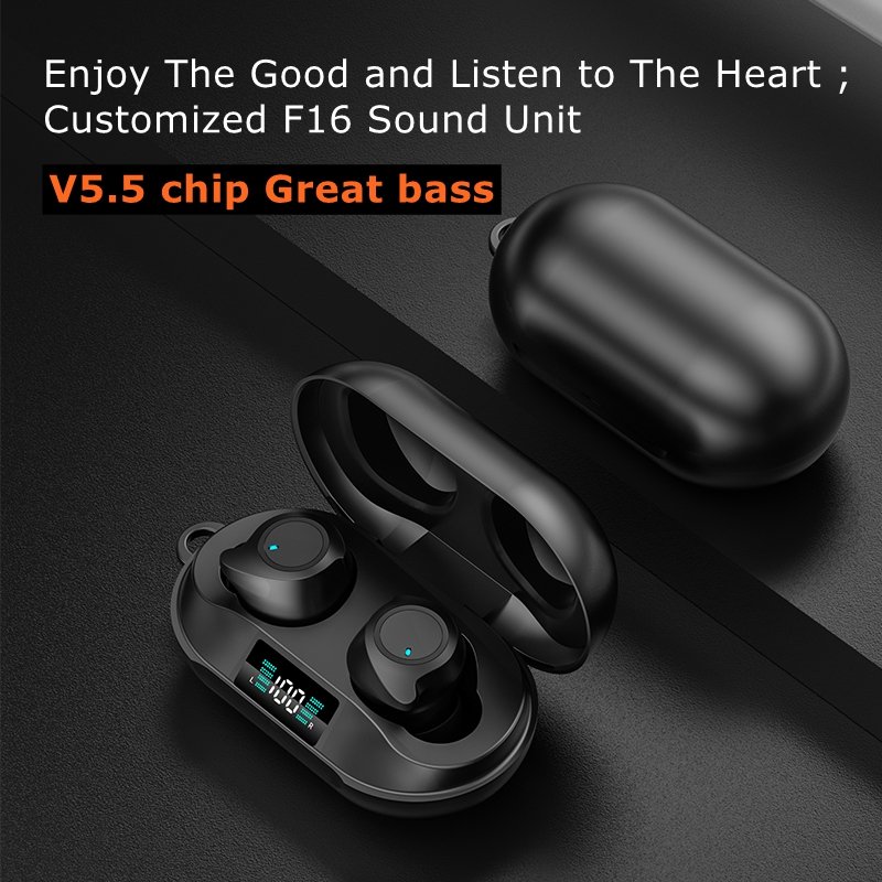 New DX20 TWS Earbuds True Wireless Stereo Touch Control Waterproof Led Digital Display In-ear Headphones DX-20 Mini Earphones