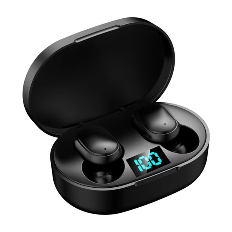 hifi earphones headset tws wireless music earphones headphones display headset digital display