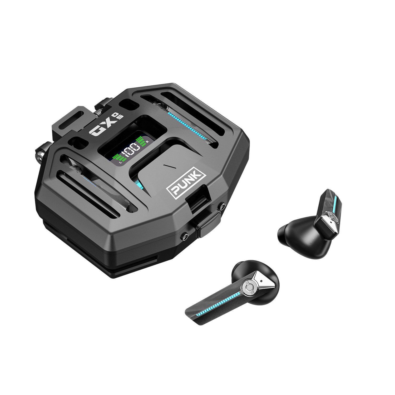 New private design DX-05 mechanical metallic TWS noise reduction low latency wireless BT 5.3 gaming headset