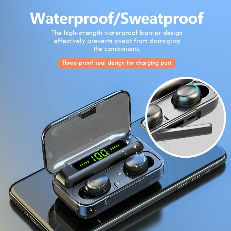 F9-5 Wireless Earbuds Tws Powerbank Sports Color Headsets Ear Buds In Ear Bt Earphones Headphone Wireless Earphone Audifonos f9