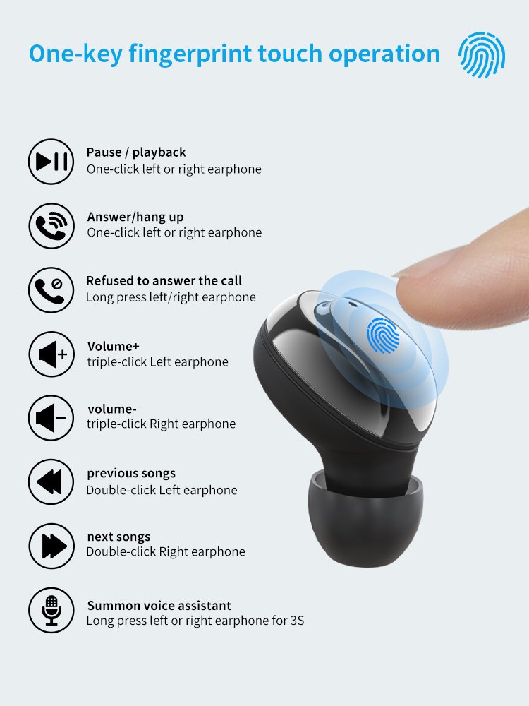 TWS Wireless Gamer Earbuds Handfree Bluetooth 5.3 Type C Earphone Earbuds TWS Headphones Without Noise Cancellation Earphone