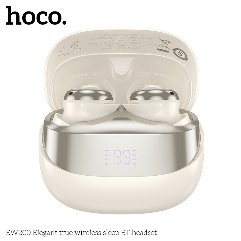 HOCO EW200 NEW True Wireless sleep BT headsets Earphone TWS Sport Music Earbuds Bluetooth5.4 headphone headset in-ear