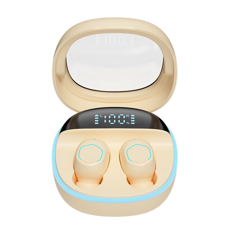High-Performance TWS Earphones with Noise Cancelling Chips Customizable Logo Earbuds Factory Outlet with LED Battery Indicator
