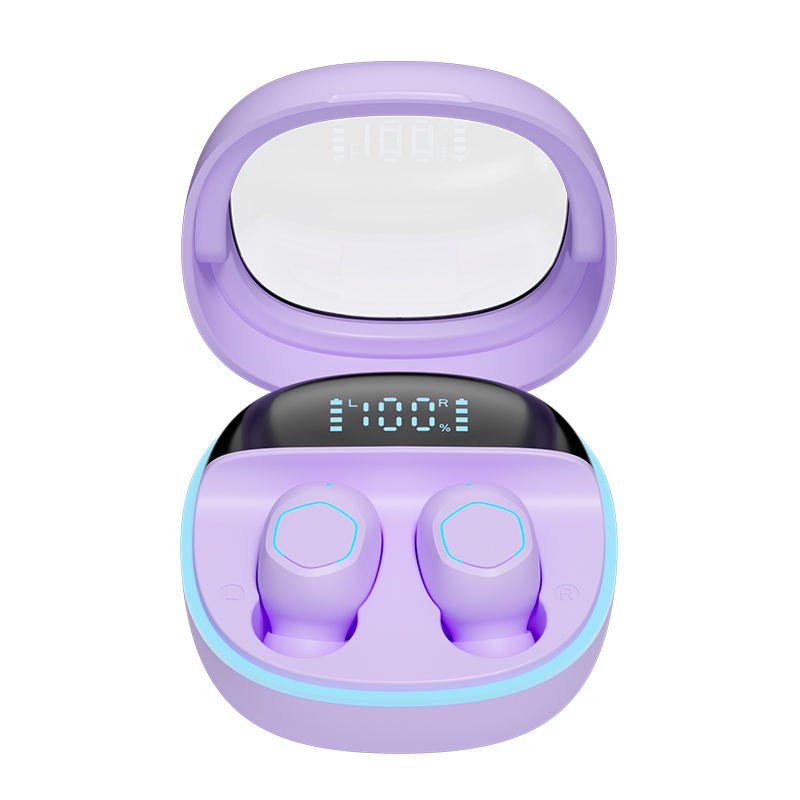 High-Performance TWS Earphones with Noise Cancelling Chips Customizable Logo Earbuds Factory Outlet with LED Battery Indicator