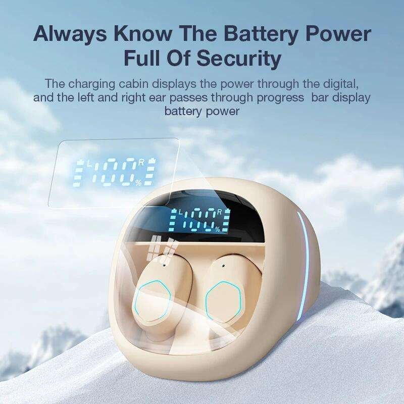 High-Performance TWS Earphones with Noise Cancelling Chips Customizable Logo Earbuds Factory Outlet with LED Battery Indicator