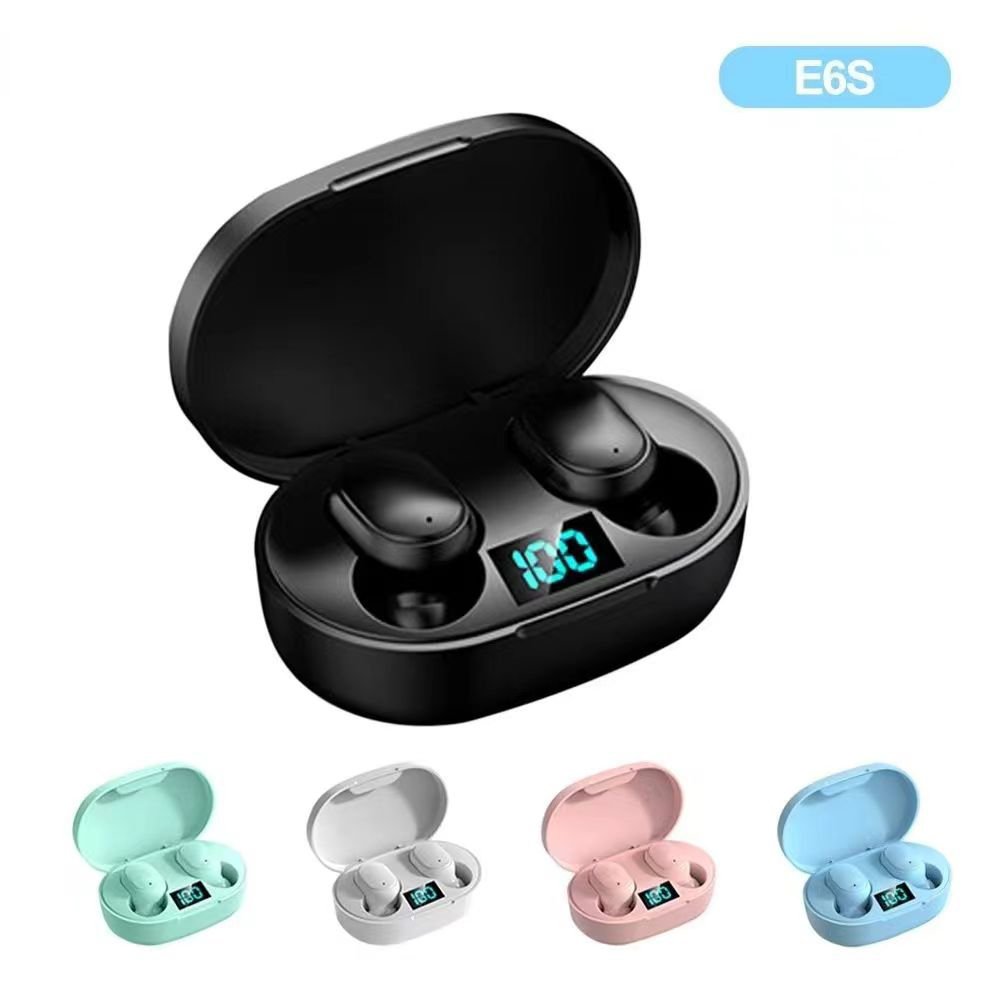 TWS E6S Bluetooth Headphones True Wireless Stereo earbuds Sports headphones E6S mobile gaming headphones