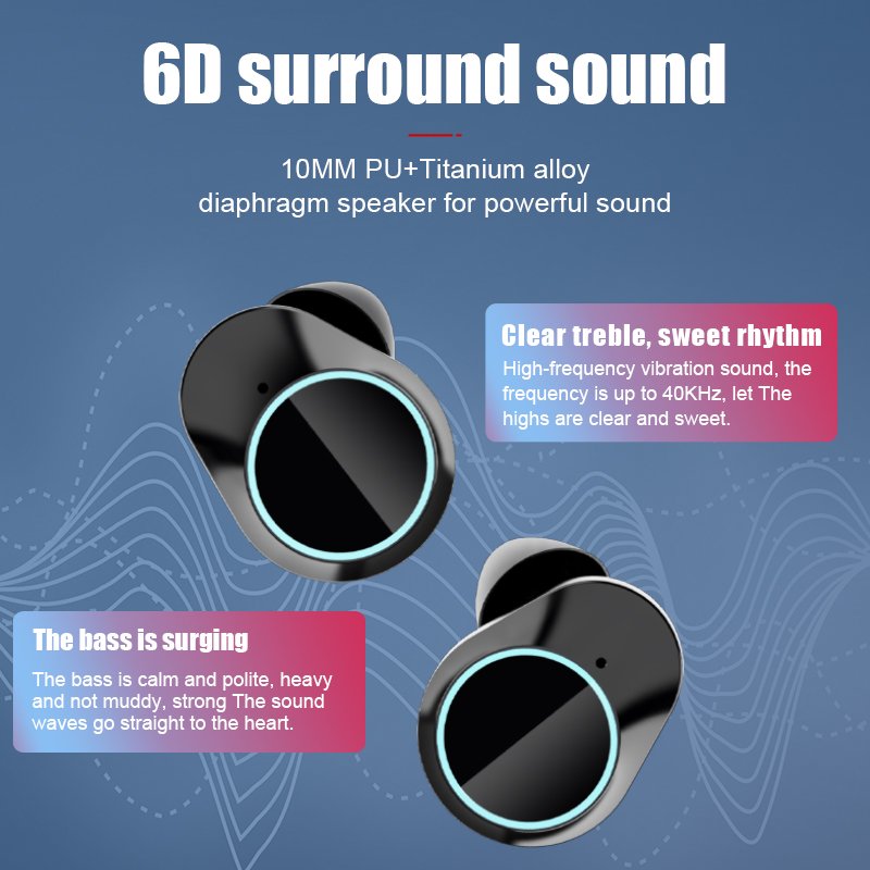 Wholesale TWS Earbud Sport Earphone Wireless Noise Cancelling Earbud Best Headphones for Mobile Phone Hot Sale