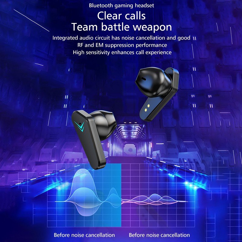 X15 Earbuds TWS True Wireless Stereo Gaming Earbuds Digital Display In-ear Sport Headset Earphone Mini Air buds ENC Headphone