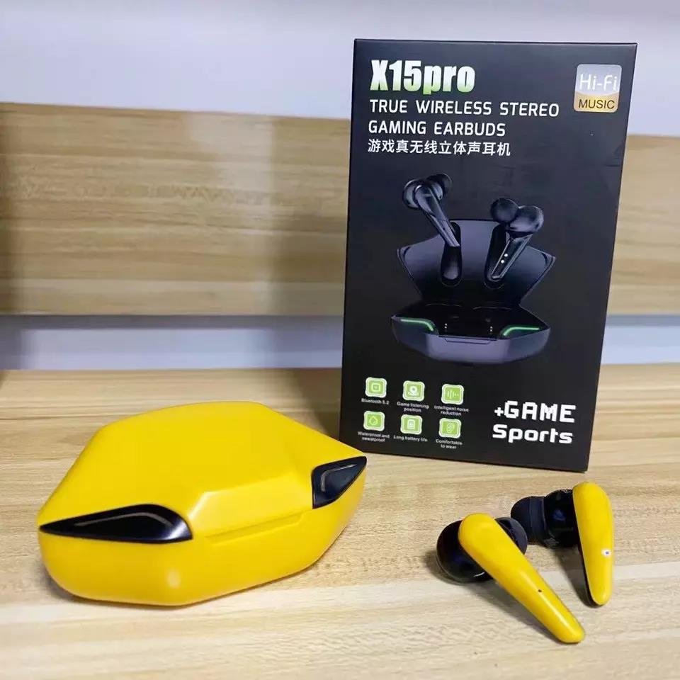 2023 Hot Sale Low Latency Earphone Accessories Audifonos Game Gamer Headset Auriculares G11 Earbuds X15 Pro Waterproof Wireless
