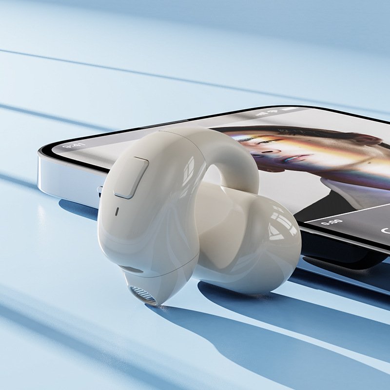 Best-Selling Sports Gaming Wireless Headset Clip-On Design Single Ear Noise Cancelling TWS Earphones Apple Chipset Power 30 Days