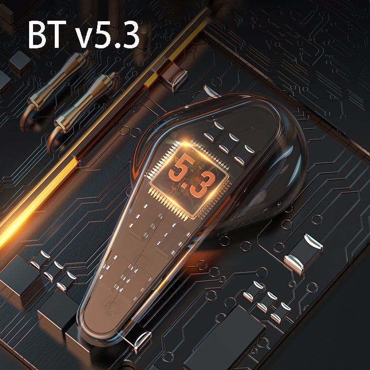 Species Invasion ENC Noise Reduction True Wireless Earphones With LED Display RGB Lights Meta TWS Gaming Earphones