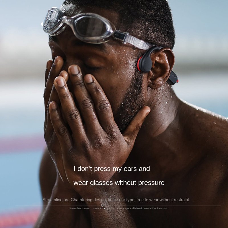 X7 IPX8 Waterproof swimming bone conduction Earphones Headset Open ear Wireless Bone conduction Headphone with mic for Swimming