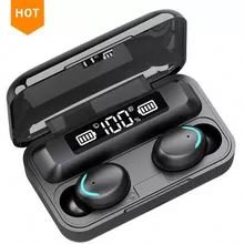 Jumon Wireless Earphone F9 Touch Control TWS Headset Stereo Sound With Portable Charging Box Cell Phone F9-5 Headphones
