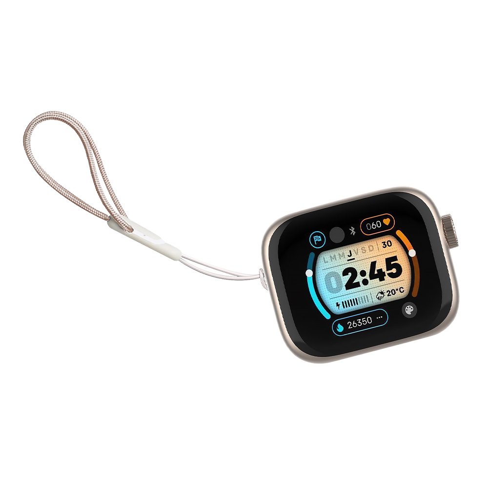 Full Touchscreen True Wireless V5.3 ENC ANC Noise Cancelling TWS Earphones With Digital Display Clock