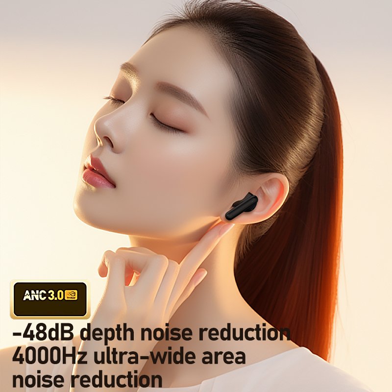 Factory customization S20A wireless headset earbuds wireless blue tooth headset 5.3 ANC tws noise canceling headphones