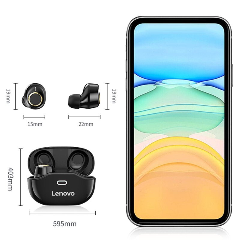 Lenovo X18 TWS Wireless Earphones Fast Charging Case Waterproof Noise Canceling HIFi Stereo Sound Sport In-ear Earbuds