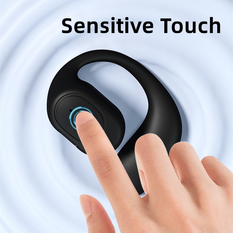 On-ear wireless blue tooth headset touch call business single ear headset Noise cancelling tws earphones & headphones
