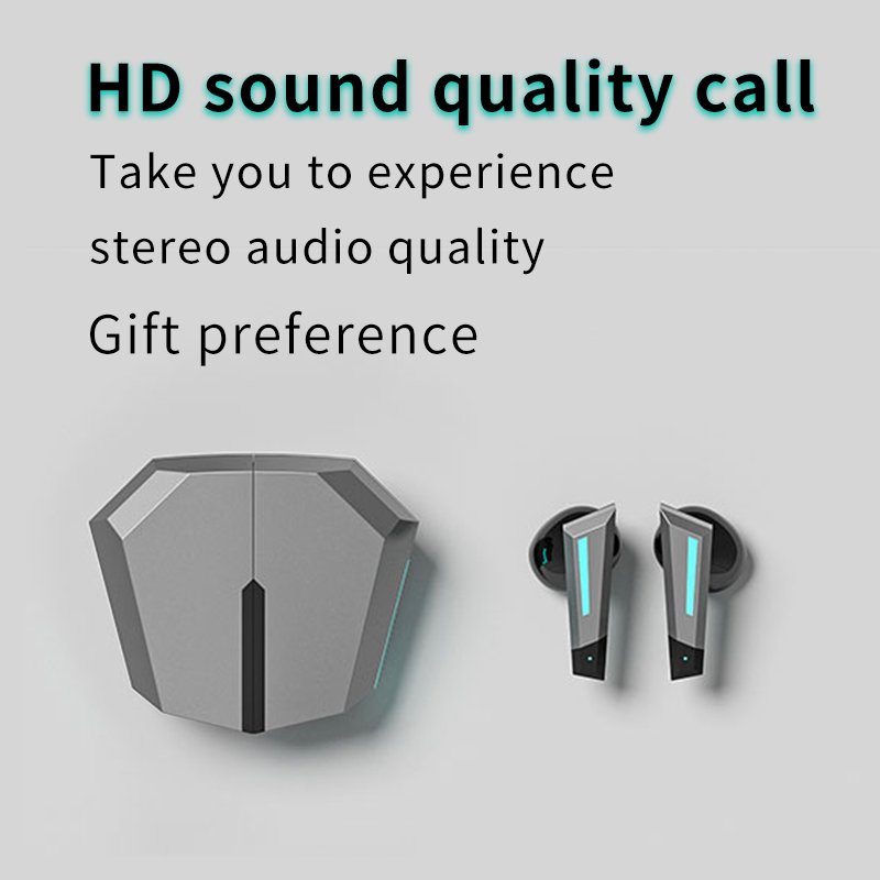 GS6 2023 hot selling zero latency gaming headset with breathing light wireless earbuds gaming in-ear earphones